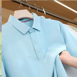 Touchhealthy Men's Casual for Shirt-Antiarrugas Transpirable Secado rápido Manga corta 90% Poliéster 10% Elastano Tallas grandes Jersey - Product Image 3