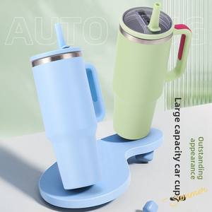 Gobelet moderne 40oz en acier inoxydable pour voiture 304 Double couche isolée poignée paille transfrontalière eau chaude/froide pour glacière - Product Image 4