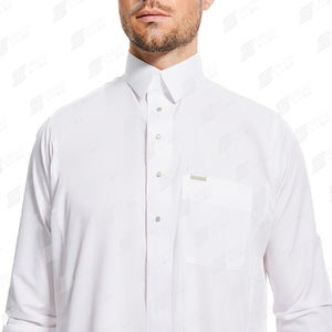 Nuovo Design di alta qualità Dubai <span class=keywords><strong>abbigliamento</strong></span> islamico da <span class=keywords><strong>uomo</strong></span> Thawb Jubba <span class=keywords><strong>etnico</strong></span> Thobes tinta unita <span class=keywords><strong>uomo</strong></span> musulmano Thobe - Product Image 4