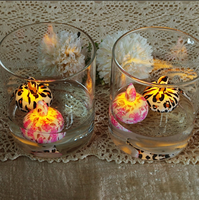 Bougies LED à imprimé léopard Bougies florales personnalisées sans flamme Faveurs d'événement de mariage en vrac OEM