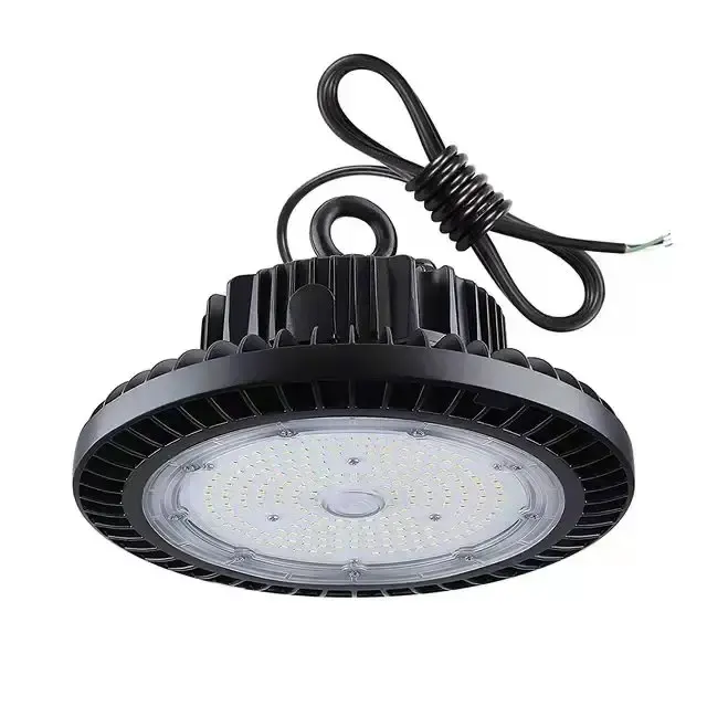 DLC-Liste UFO-LED-Hoch regal lampe mit 60 90 120-Grad-Reflektor 130LM W 100W 150W 200W 240W Klar Schwarz Premium-Leucht körper