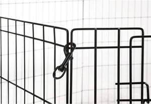 Özelleştirmek Midwest açık büyük taşınabilir katlanabilir Metal hayvan köpek karyoları Pet yavru köpek egzersiz hayvan kafesi - Product Image 6