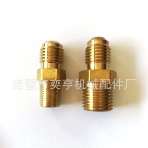Conector de latón Yiheng de dos vías con rosca gruesa y fina macho NPT para piezas de refrigeración y aire acondicionado - Product Image 4