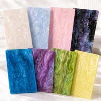 Plaque acrylique moulée nacrée effet ciel étoilé 3 mm, effet pailleté, découpe personnalisée, pour bijoux, étiquettes pour animaux, artisanat, décoration