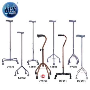 โมเดล AY-KY924ทางการแพทย์แบบปรับได้อุปกรณ์พิการไม้เท้าสี่ขาสำหรับการเดินที่สะดวกสบาย - Product Image 1