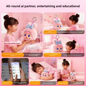 Appareil de bureau IA, <span class=keywords><strong>Robot</strong></span> intelligent, Animal de compagnie électronique, Poupée en peluche douce et câline, Compagnon émotionnel, Jeu conversationnel, Vocalisation musicale - Product Image 3