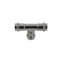 Raccords de presse en Inox, coude en V, réducteur d'accouplement de Tee, raccords de tuyauterie pour eau/gaz, raccords de presse SS