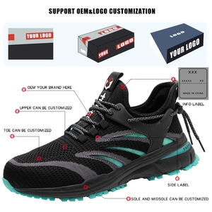 Zapatos de seguridad de trabajo informales con suela <span class=keywords><strong>MD</strong></span> antiaplastamiento, antipinchazos, resistentes al desgaste, transpirables y ligeros - Product Image 5