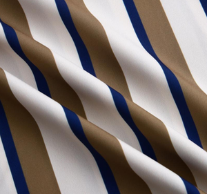 Nuova <span class=keywords><strong>camicia</strong></span> Casual appesa in <span class=keywords><strong>seta</strong></span> di ghiaccio a maniche corte a righe per gli uomini - Product Image 5