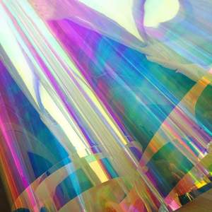 02XC 새로운 디자인 PET 스팽글 필름 롤 자수 및 애완 동물 장식 스팽글을위한 레인보우 프린트 색상 - Product Image 1