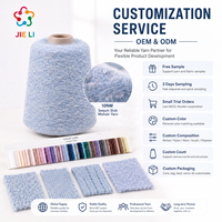 Fil fantaisie 50% Coton 10NM Slub Mohair à paillettes, léger, frais et anti-boulochage pour chemisier, cardigan, robe