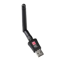 300 Mbps USB WiFi Adaptörü/USB2.0 Kablosuz Ağ Kartı, Windows XP/Vista/7/8/10 için RTL8192EU Harici 2DBI Antenli