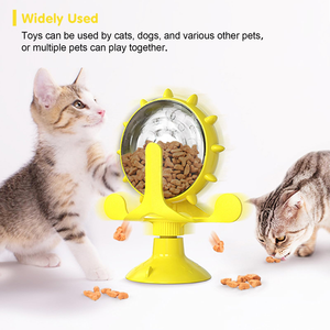 Intelligence Interactive Slow Feeder Puzzle for Cats and Dogs Windmill Turntable Cat Dog Food Leaker Toy Funny Windmill Cat Toy - Product Image 6