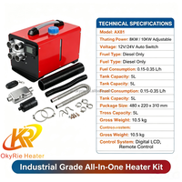 Chauffage d'appoint industriel au diesel OkyRie AX81H 8KW, fonctionnement stable en conditions extrêmes de froid, pour bus et autocars
