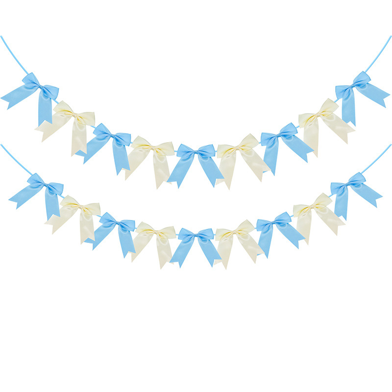 Blue and white