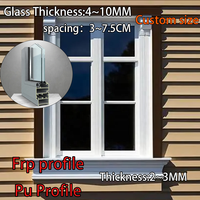 Fabrication de fenêtres en PU avec vitrage 4SG, 4 niveaux, EPDM, coupe-vent, étanche, résistant au feu, design moderne pour bureaux et maisons