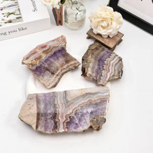 โรงงานผลิตแผ่นอะเมทิสต์อาเกตธรรมชาติขัดเงา ขนาดสั่งทำได้ สำหรับตกแต่งบ้าน สะสม ทำเครื่องประดับ ขายส่ง - Product Image 2