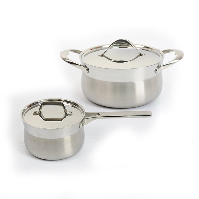 Cookware Steel Stainless Kitchen Non Stick and Pans Induction Stock Saucepans Melting Wholesale Ware Cooking Pots Set