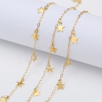 Chaînes artisanales de 8 mm avec pendentif étoile croisée pour bracelets, colliers, apprêts et accessoires de fabrication de bijoux pour fournisseurs