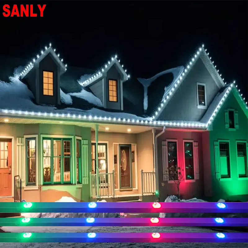 Smart LED String Weihnachts dekoration Lichter 12V RGB LED Punkt Lichterkette RGB Pixel DMX LED Pixel Streifen Lichter