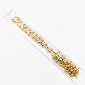 Collana <span class=keywords><strong>Rosario</strong></span> in Acciaio Inossidabile Antiossidante 4MM con Perline Placcate <span class=keywords><strong>Oro</strong></span> Argento, <span class=keywords><strong>Rosario</strong></span> Vergine Maria e Cristo, Madonna di Guadalupe - Product Image 6