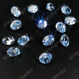 Xingyue gems Wholesale Fancy Color Loose Stones High Quality New cutting method 4K Ice Crushed Cut Cubic Zirconia