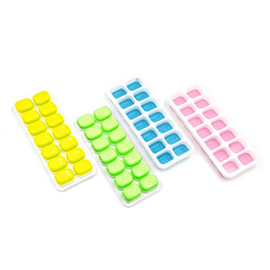 Silicone Ice Cube Tray 14 Compartment Square Mold With Lid Easy To Demold For Homemade Ice Cubes - Product Image 2