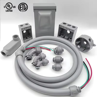 Conduit flexible en acier galvanisé étanche à l'eau, résistant aux vibrations, pour extérieur, conduit métallique en PVC LFMC pour HVAC