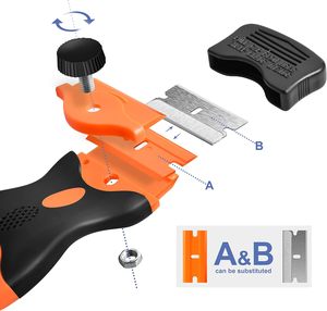 Razor Blade <b>Scraper</b>, 2 PCS Razor <b>Scraper</b> Tool for Removing Label, Registration Sticker, Tint, Grease From Windshield, Glass - Product Image 2