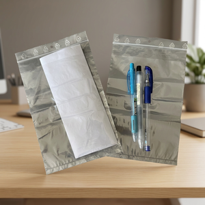 Sac à fermeture éclair de sécurité à 3 parois en LDPE transparent, sac pour échantillons médicaux à usage biologique dangereux, sac en plastique pour laboratoire, hôpital, utilisation de liquides, préservatifs, pilules - Product Image 3