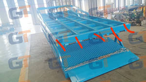 Anti Slip Mobile <strong>Dock</strong> Leveler Durable Steel for Factory Warehouse <strong>Use</strong> - Product Image 2