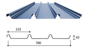 Tôles ondulées colorées sans vis Lysaght Trimdeck avec système Klip-Lock - Product Image 3