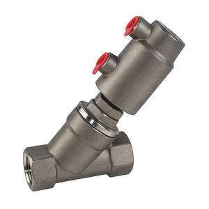 Vanne à siège angulaire à actionneur pneumatique COVNA, vanne à piston à double effet, vanne de régulation de débit pneumatique en acier inoxydable - Product Image 3