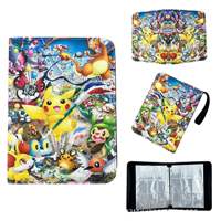 Carpeta de Cartas Personalizada de 9 Bolsillos de PU para Cartas Coleccionables de Pokémon, Yu-Gi-Oh!, Béisbol, Tarjetas de Crédito, con Clip de Almacenamiento de 7 Pulgadas y 50 mm