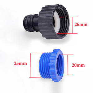 Raccord de tuyau d'arrosage de jardin, connecteur fileté de 26 mm, connexion rapide en plastique pour raccord de tuyau de robinet - Product Image 1