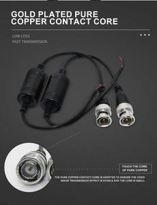 <span class=keywords><strong>Balun</strong></span> de <span class=keywords><strong>Video</strong></span> Analógico/AHD/CVI/TVI HD Pasivo Único para Exteriores, Impermeable IP66, 1080P, Accesorios para Sistema de CCTV BNC, Monitor - Product Image 3