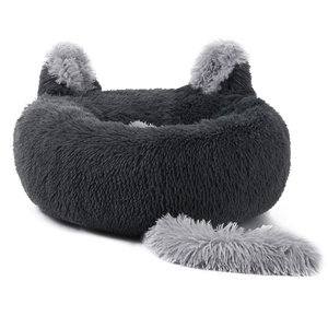 Solid Cute Pet <b>Cat</b> Bed Dog Kennel Soft Sleeping <b>Mat</b> Winter Plush Warm <b>Cat</b> Dog Bed Pet Supplies - Product Image 3