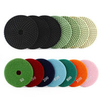 Tampons de polissage diamantés PEX pour marbre, usage humide, 30-3000 grains #   Pads de ponçage pour marbre