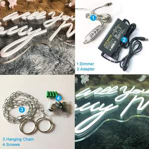 Letreros de neón con letras iluminadas para decoración de boda, señal para boda, dormitorio - Product Image 6