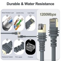Cable de Repuesto Starlink Gen 3 |   Cable RJ45 de Alta Velocidad, Impermeable, con Blindaje de PVC, para Router Gen 3, Uso en Exteriores, 0.2M 60M