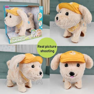 Zhorya Kids Pretend Play Toys Animales de peluche Soft Electronic Rc <span class=keywords><strong>Dog</strong></span> Pet Toy Plush Pet con música - Product Image 5