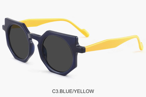Nuovo Design speciale a forma di cornice verde <span class=keywords><strong>arancione</strong></span> gradiente occhiali da sole in acetato di qualità perfetta e alla moda - Product Image 5
