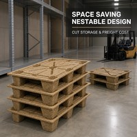 Palettes en bois moulées ISPM-15, fabrication de palettes en pin bon marché en gros pour entrepôt et transport