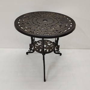 Metallo Cast Outdoor Ferro Piccola Rotonda Lato Anti-Ruggine Patio Tavolo <span class=keywords><strong>Da</strong></span> Bistrò per <span class=keywords><strong>Balcone</strong></span> Giardino Yard Prato Cafe Bar bronzo antico - Product Image 2