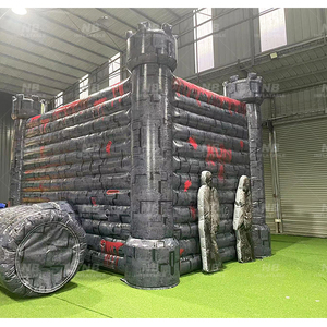 Customized <b>Inflatable</b> Scary Themed Haunted <b>House</b> Tent for Kids Halloween Modern Style Black Color Easy Setup CE Certified - Product Image 1