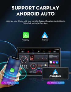 13,3 дюймов Android 12 360 градусов 2 Din автомагнитола 8 + 256 г Android плеер Autoradio Carplay DSP 2K автомобильный экран Android - Product Image 6