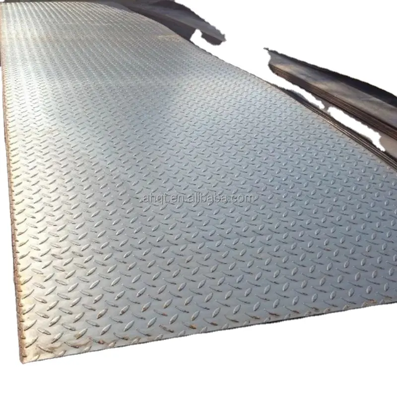 Q235 A36 Anti-Slip Ijzer Geruite Checker Plaat Veiligheid Trap Loopplaat