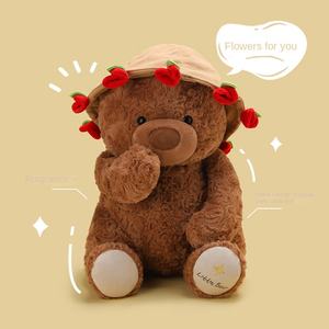 2 en 1 ramo de flores rosas regalo del Día de San Valentín oso de peluche muñeca lindos animales de peluche oso Rosa juguetes de peluche suaves con rosas - Product Image 3