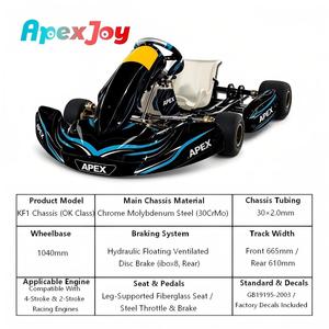 Châssis de kart ApexJoy KF 4 temps - Pédalier en acier 30CrMo de 30x2,0 mm <span class=keywords><strong>pour</strong></span> sessions de <span class=keywords><strong>karting</strong></span>, largeur arrière de 610 mm - Offre spéciale - Product Image 2