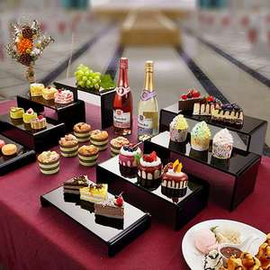 Tự chọn phục vụ thiết bị bên hiển thị thực phẩm đứng salad giá Acrylic món tráng miệng Riser cho khách sạn nhà hàng sự kiện đám cưới - Product Image 1